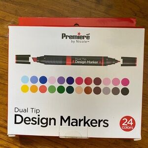 Dual Tip Design Markers - 24 Colors